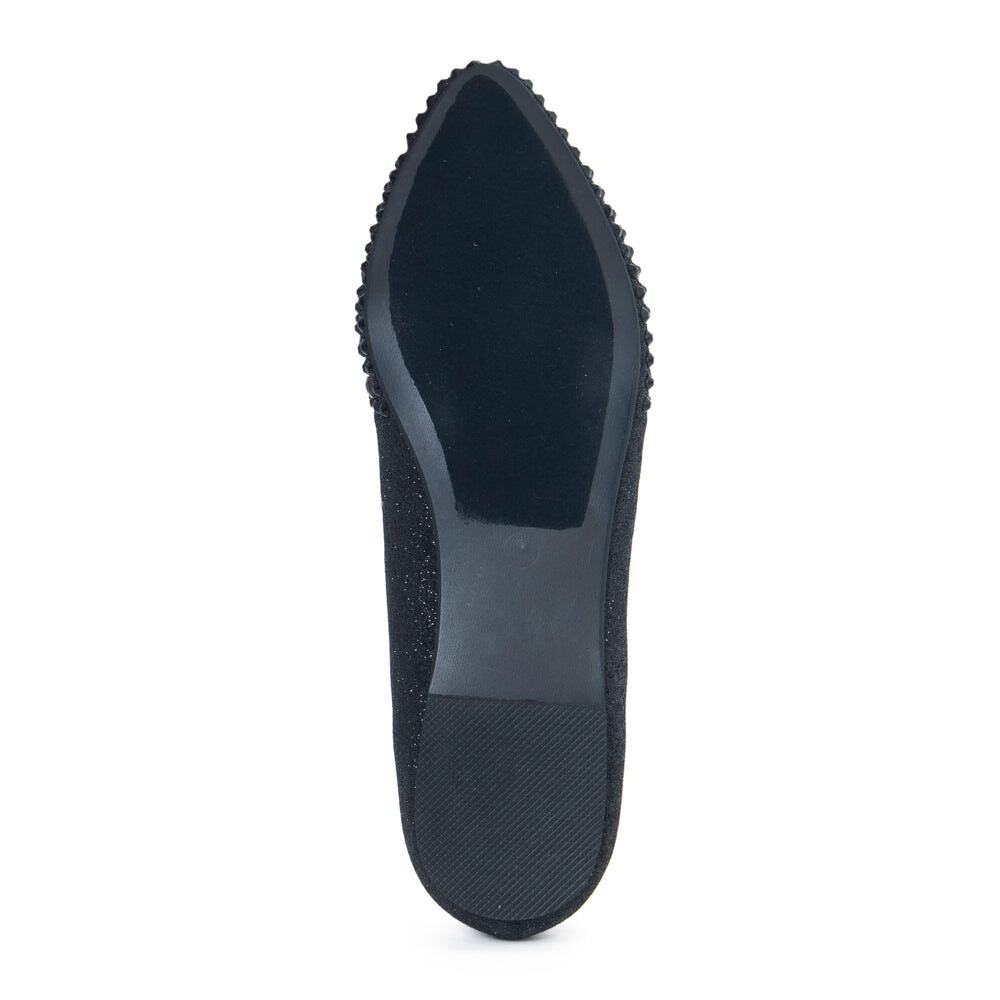 Ballet Flats - Black- Rhinestones - Kelsey Lauren Lorraine Size 8.5 - Picture 5 of 5